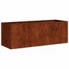 vidaXL Planter Rusty 120x40x40 cm Weathering Steel