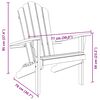 vidaXL Garden Adirondack Chair 77x78x95 cm Solid Wood Teak