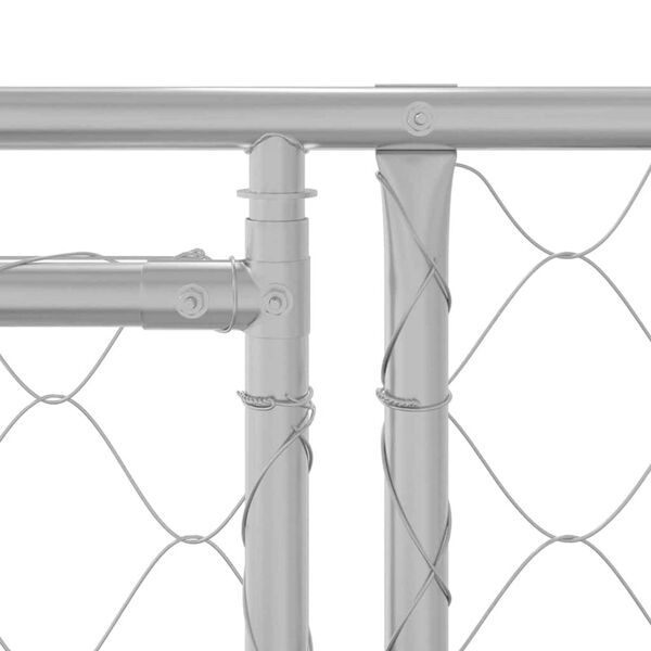 Dog Cage Silver 800 x 200 x 256 cm Galvanised Steel