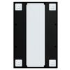 vidaXL Wall Mirror Black 60x40 cm Metal