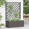 vidaXL Garden Raised Bed with Trellis and Self Watering System Anthracite