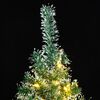 vidaXL Artificial Christmas Tree 150 LEDs & Flocked Snow 120 cm