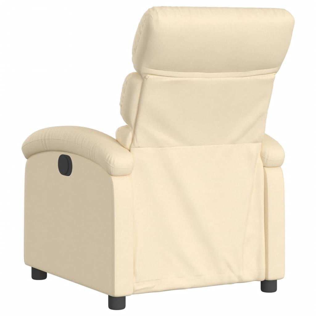 vidaXL Recliner Chair Cream Fabric