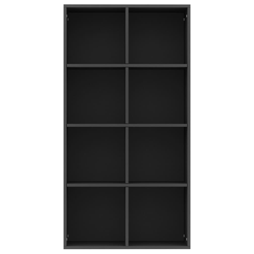 vidaXL Book Cabinet/Sideboard Black 66x30x130 cm Engineered Wood