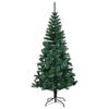vidaXL Artificial Christmas Tree with Iridescent Tips Green 210 cm PVC