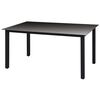 vidaXL 7 Piece Garden Dining Set with Cushions Poly Rattan Black