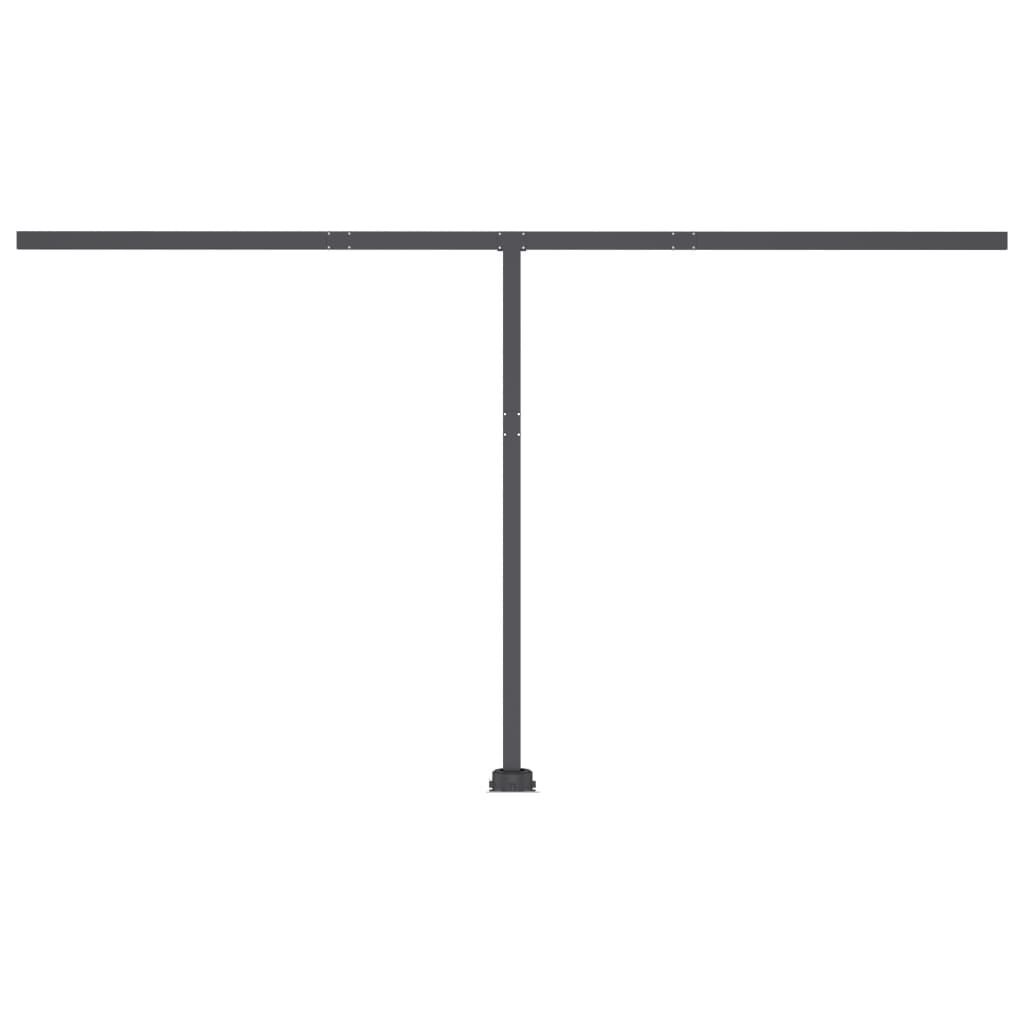 vidaXL Freestanding Manual Retractable Awning 400x300 cm Blue/White