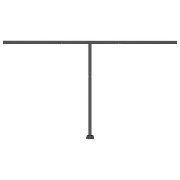 vidaXL Freestanding Manual Retractable Awning 400x300 cm Blue/White