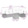 vidaXL Garden Sofa Set 6 pcs Black and turquoise