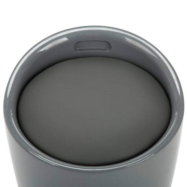 vidaXL Storage Stool Grey Faux Leather