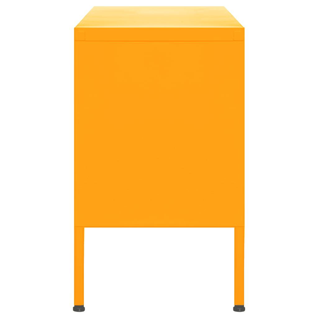 vidaXL TV Cabinet Mustard Yellow 105x35x50 cm Steel