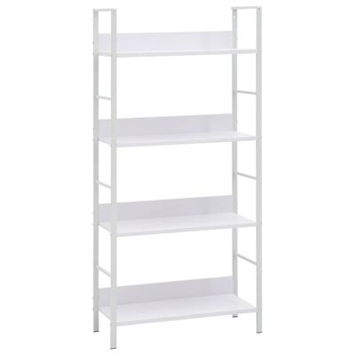 vidaXL 4-Layer Book Shelf White 60x27.6x124.5 cm Engineered Wood