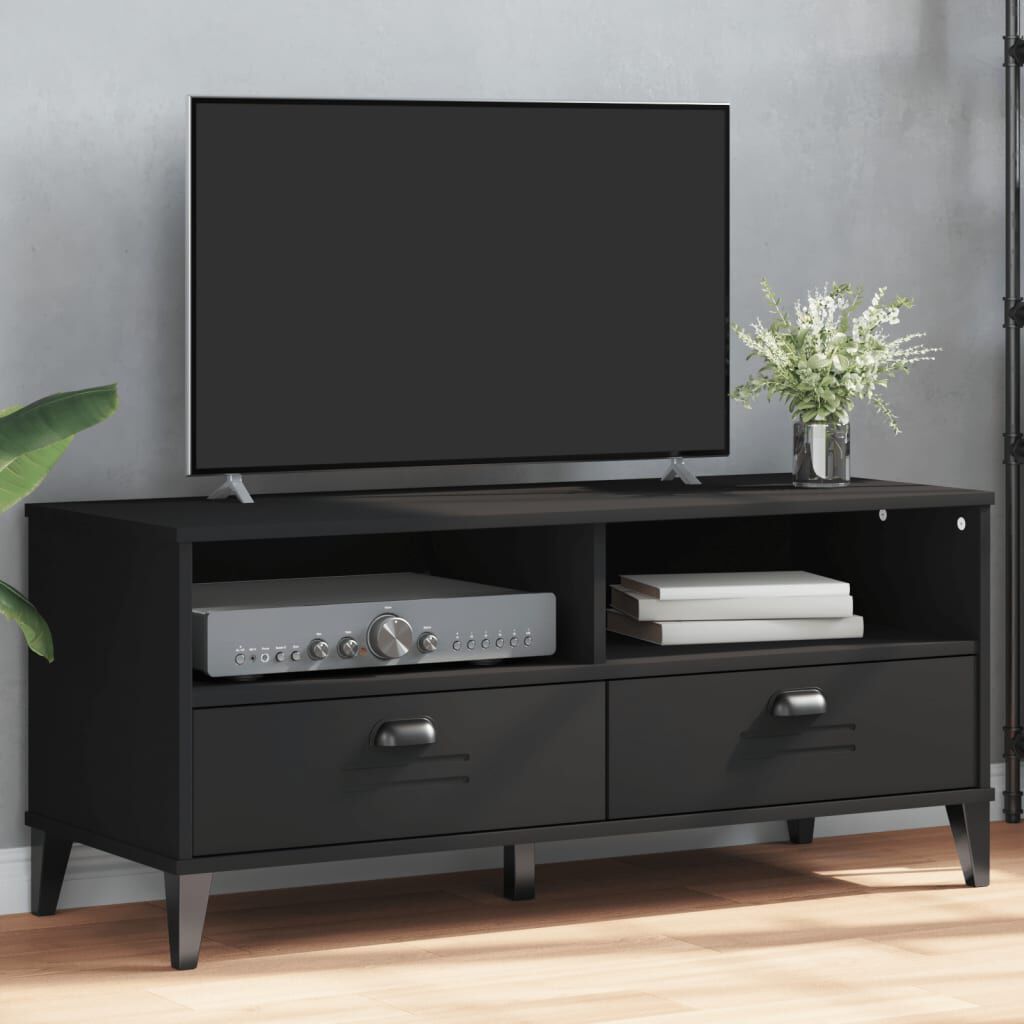 vidaXL TV Cabinet VIKEN Black Engineered Wood
