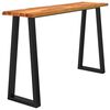 vidaXL Console Table with Live Edge 140x40x80 cm Solid Wood Acacia
