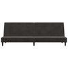 vidaXL 2-Seater Sofa Bed Dark Grey Velvet