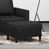 vidaXL Footstool Black 60x50x41 cm Faux Leather