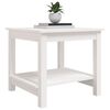 vidaXL Coffee Table White 50x50x45 cm Solid Wood Pine