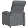 vidaXL Massage Recliner Chair Grey Faux Leather
