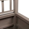 vidaXL Garden Planter Grey 36 x 36 x 140 cm Polypropylene