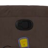 vidaXL Stand up Massage Recliner Chair Brown Microfibre Fabric
