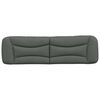 vidaXL Headboard Cushion "Hvar" Dark Grey 183 cm King Fabric