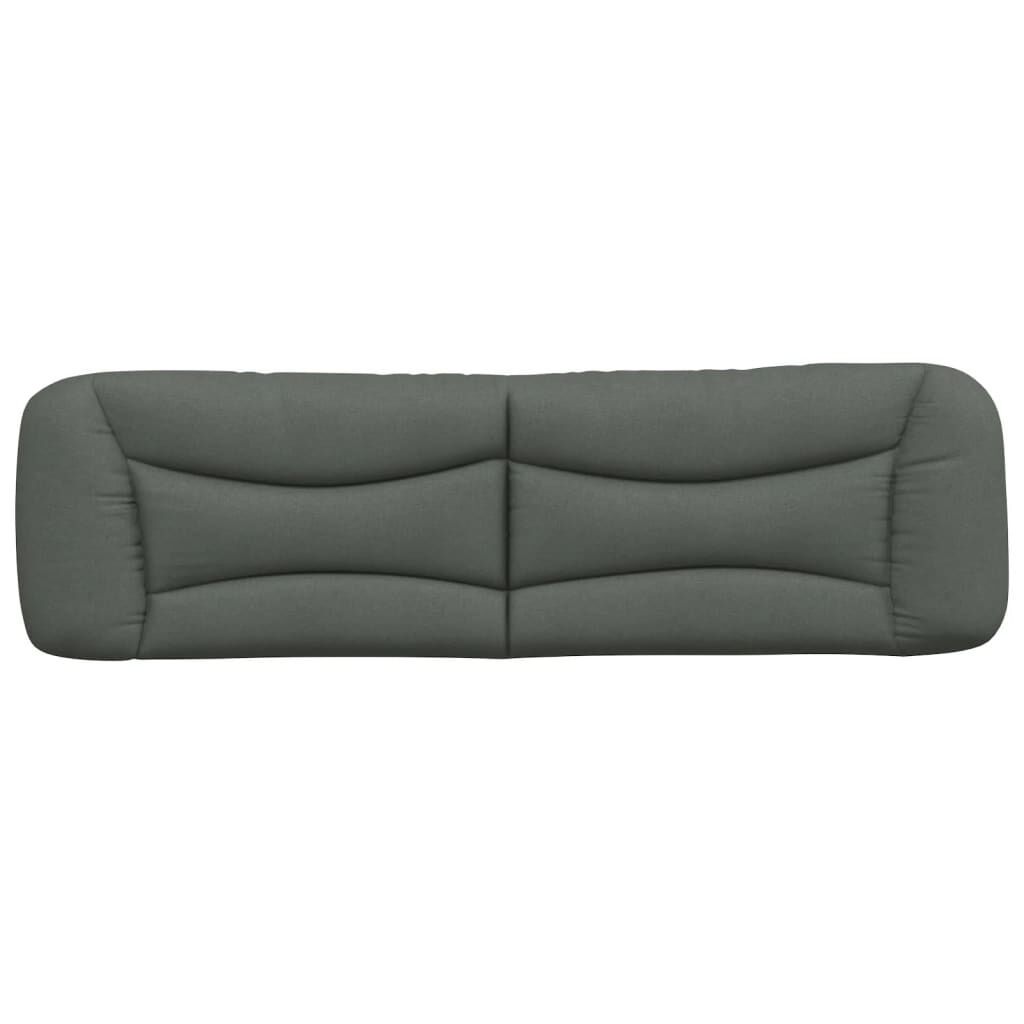 vidaXL Headboard Cushion Dark Grey 183 cm King Fabric