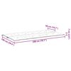 vidaXL Garden Bench Cushion Beige 200x(50+50)x7cm Oxford Fabric