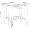 vidaXL Bathroom Side Table 50x35x45 cm Solid Wood Teak