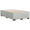 vidaXL Bed Frame without Mattress Light Grey Full Velvet