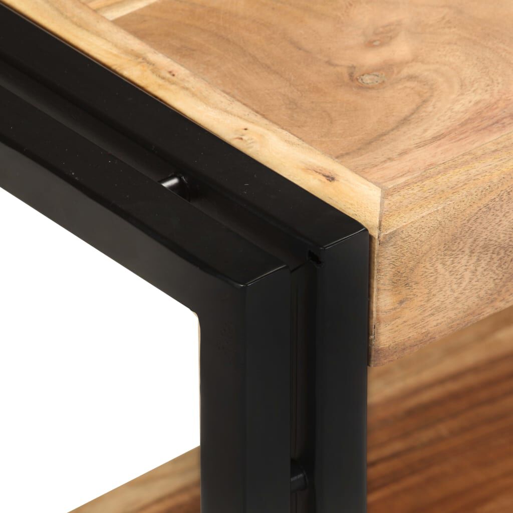 vidaXL TV Cabinet 90x30x40 cm Solid Acacia Wood
