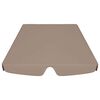 vidaXL Replacement Canopy for Garden Swing Taupe 188/168x145/110 cm