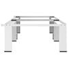 vidaXL Double Washing and Drying Machine Pedestal White