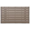 vidaXL Garden Table Grey 120x70x66 cm Poly Rattan