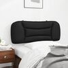 vidaXL Headboard Cushion "Hvar" Black 100 cm Faux Leather