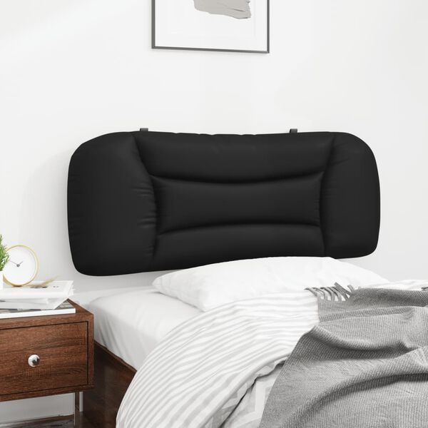 vidaXL Headboard Cushion "Hvar" Black 100 cm Faux Leather