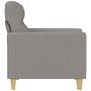 vidaXL Sofa Chair Light Grey 60 cm Fabric