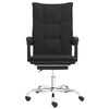 vidaXL Reclining Office Chair Black Faux Leather