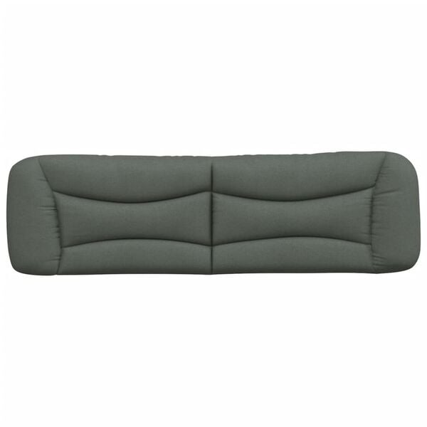 vidaXL Headboard Cushion "Hvar" Dark Grey 193 cm Fabric