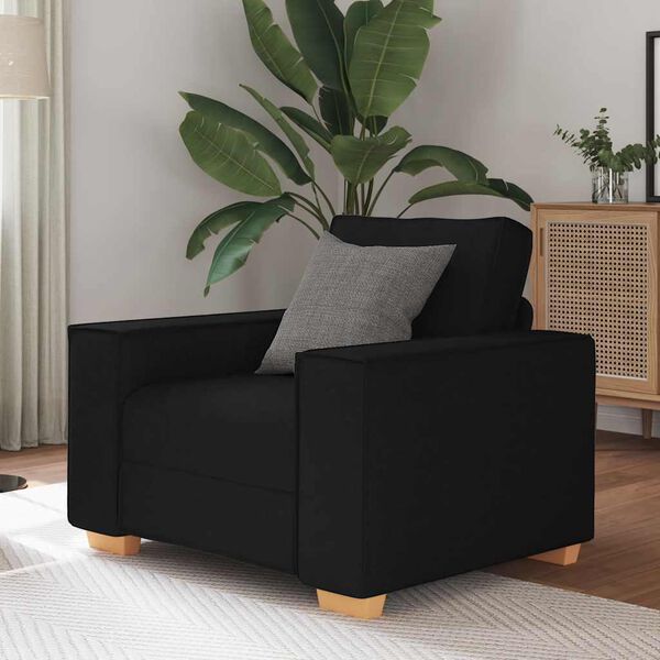 vidaXL Sofa Chair Black 60 cm Fabric