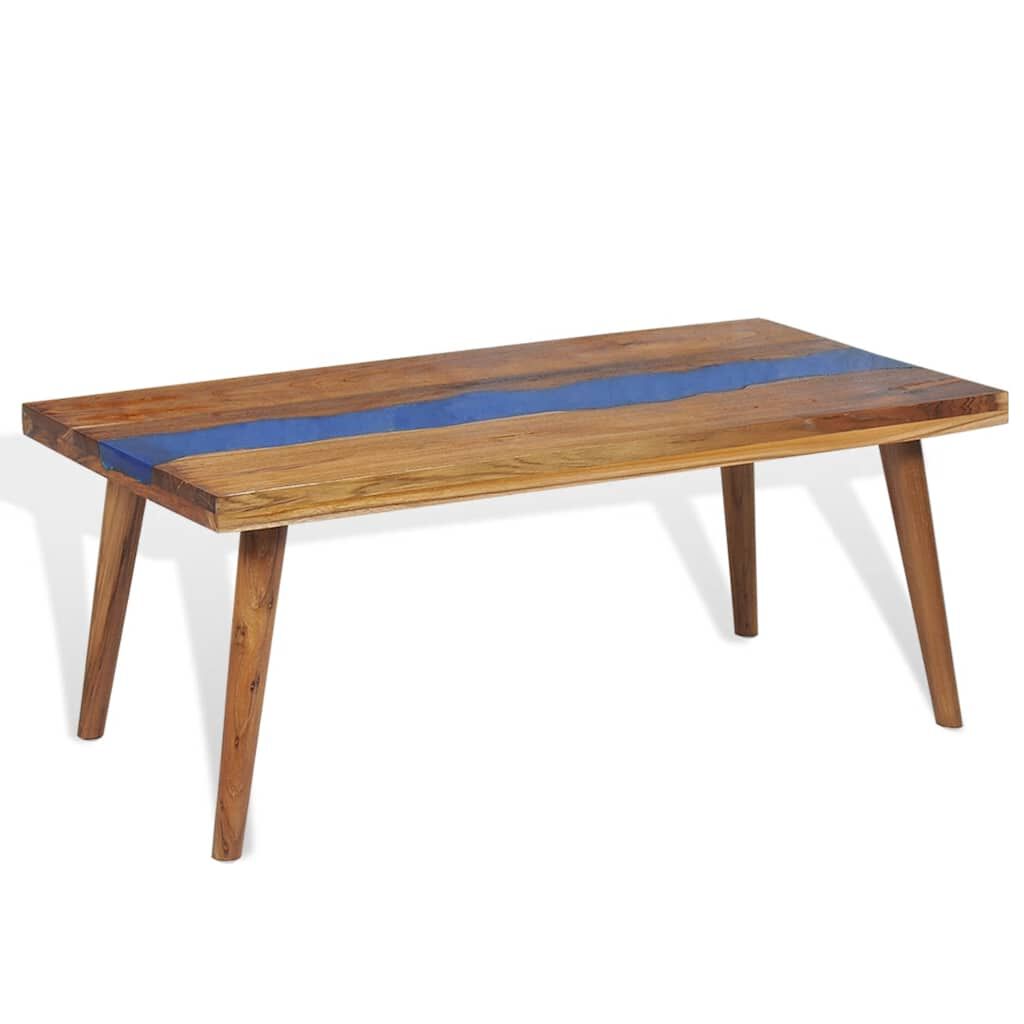 vidaXL Coffee Table Teak Resin 100x50x40 cm