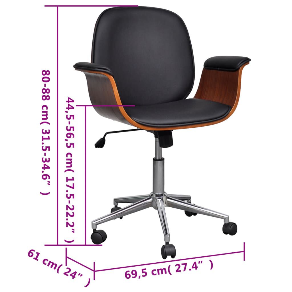 Artificial Leather Modern Swivel Chair Arm Chair Adjustable