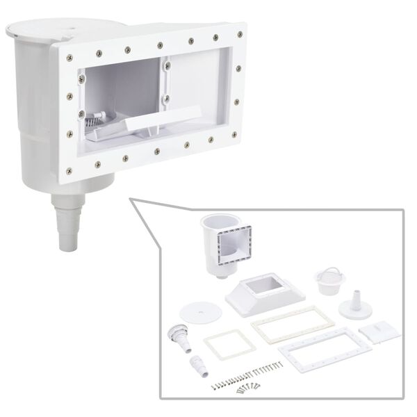 vidaXL 11 Piece Wide-mouth Pool Skimmer 34.3x25x30.5 cm