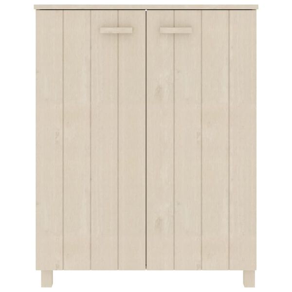 vidaXL Shoe Cabinet HAMAR Honey Brown 85x40x108 cm Solid Wood Pine