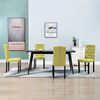 vidaXL Dining Chairs 4 pcs Green Fabric