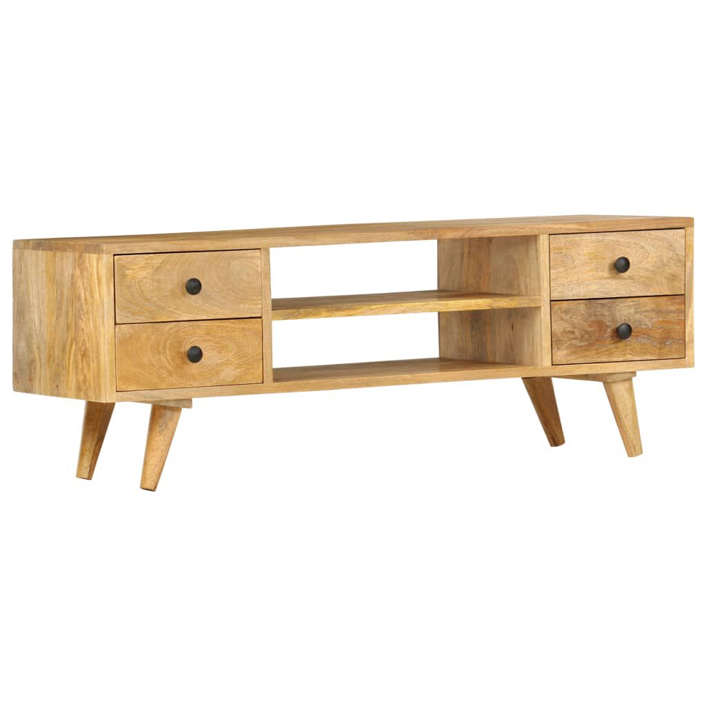 vidaXL TV Cabinet 110x35x40 cm Solid Mango Wood