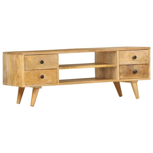 vidaXL TV Cabinet 110x35x40 cm Solid Mango Wood
