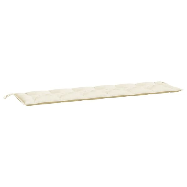 vidaXL Garden Bench Cushion Cream White 200x50x7 cm Oxford Fabric