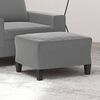 vidaXL Footstool Dark Grey 60x50x41 cm Microfibre Fabric