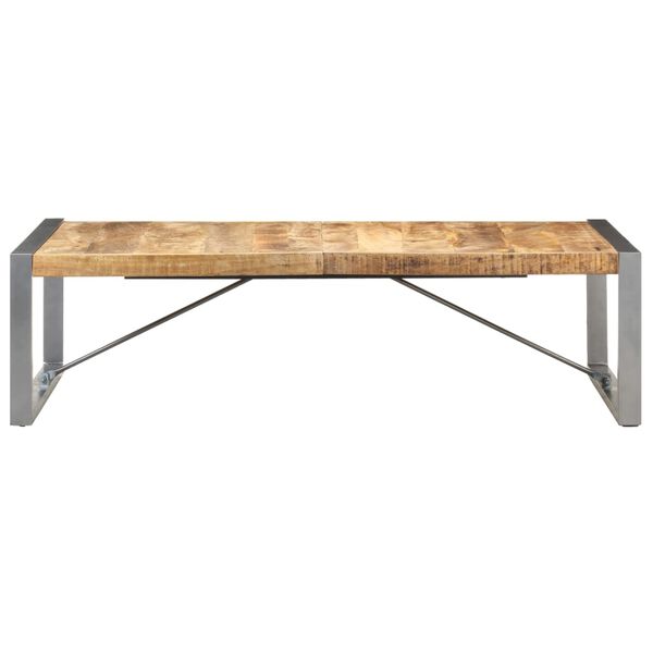 vidaXL Coffee Table 140x70x40 cm Rough Mango Wood