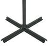 vidaXL Garden Parasol with Aluminium Pole 460x270 cm Black